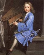 samuel pepys an 18th century painting of young man playing the spinet by jonathan richardson Germany oil painting artist